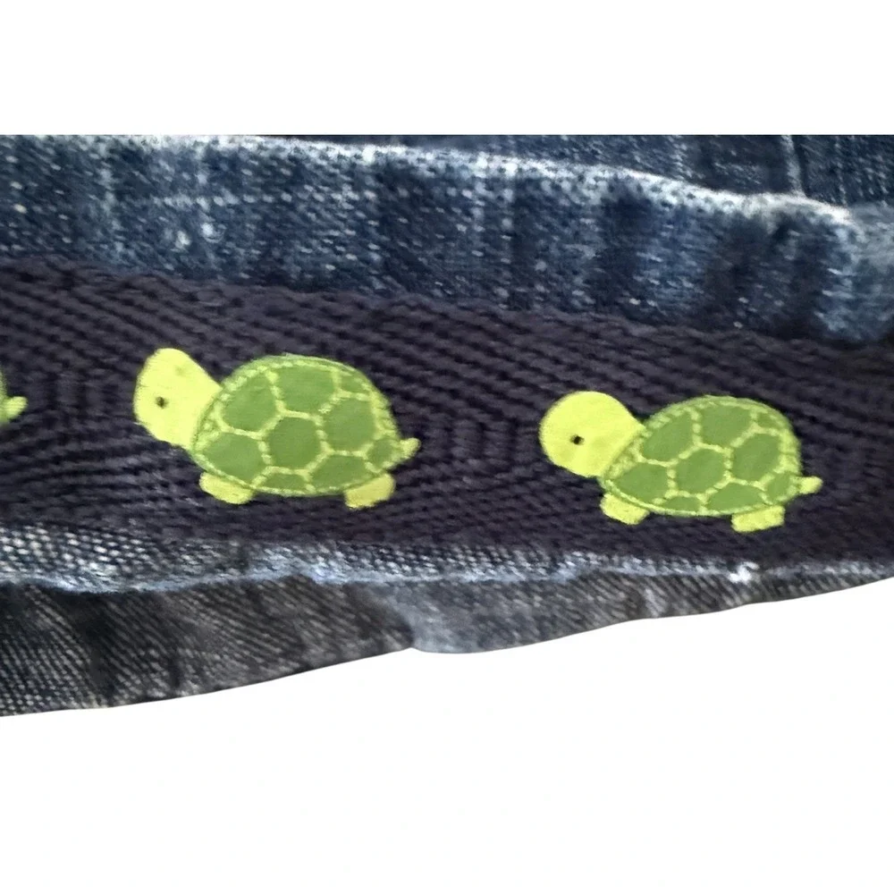 Gymboree Tiny Turtle Denim Bib Overalls 2008 Baby Boy‎ 6-12 Months